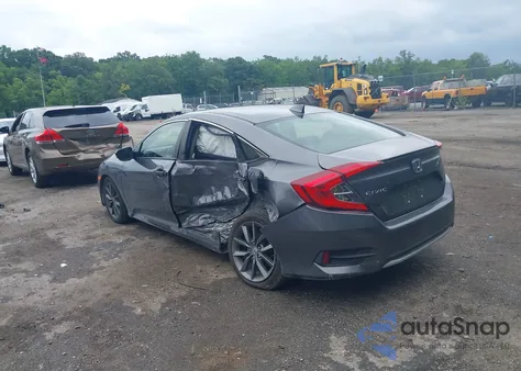 2019 Honda Civic Ex z USA, uszkodzony, nr VIN JHMFC1F37KX001602